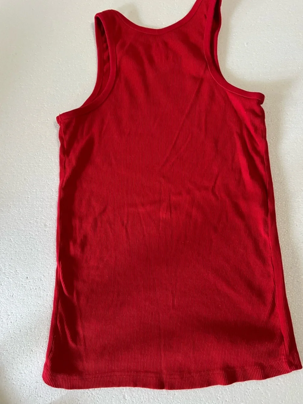 Evolution In Design Red Ribbed Tank - 2XL (M) - Picture 3 of 5